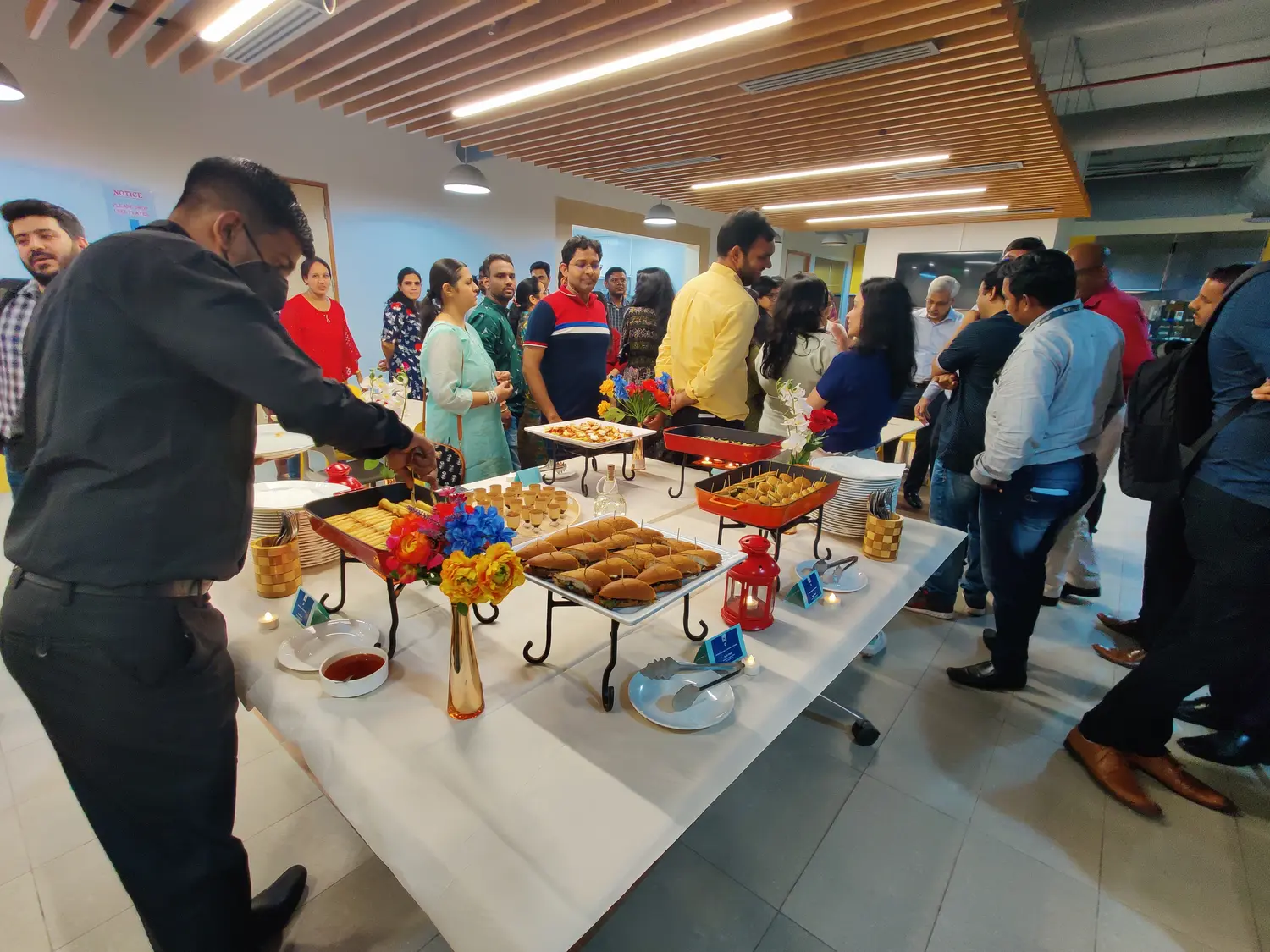 Corporate catering event for large company in Thane by Ashapura Caterers